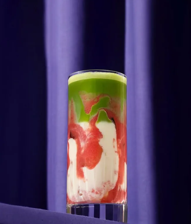 The Lullaby strawberry matcha