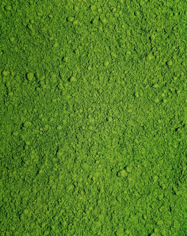 Fresh matcha powder texture